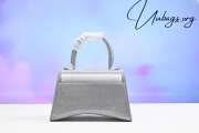 Balenciaga Hourglass Bag With Rhinestones & Silver Chain 23x10x24cm - 6