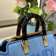 Fendi By The Way Mini Denim Light blue 17x18x8cm - 6