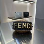 Fendi Nano Fendigraphy Brown fabric charm 16.5x14x5cm - 4