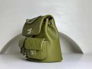 Chanel small backpack in green AS3787 22x25x18cm - 2