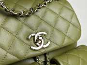 Chanel small backpack in green AS3787 22x25x18cm - 6