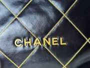 Chanel 22 Bag Shiny Calfskin & Gold-Tone Metal Black 35x37x7cm - 3