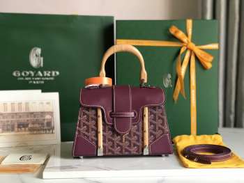 Goyard Sai Gon Mini Burgundy 21x14x8.5cm