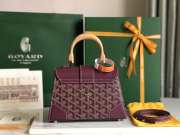 Goyard Sai Gon Mini Burgundy 21x14x8.5cm - 4