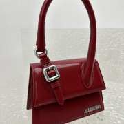 Jacquemus chiquito buckle bag in red 18x15.5x8cm - 5