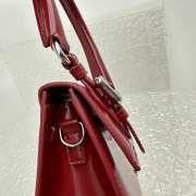 Jacquemus chiquito buckle bag in red 18x15.5x8cm - 3