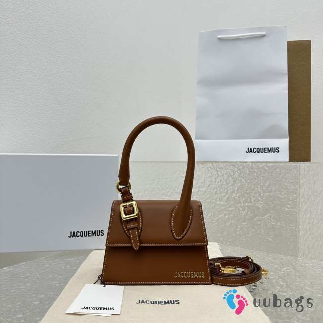 Jacquemus chiquito buckle bag in brown 18x15.5x8cm - 1