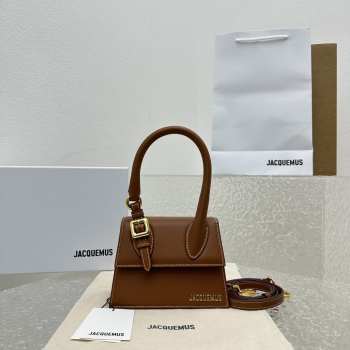 Jacquemus chiquito buckle bag in brown 18x15.5x8cm