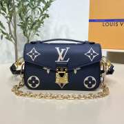 LV M46596 Pochette Metis East West In Blue 21.5x13x6.5cm - 1