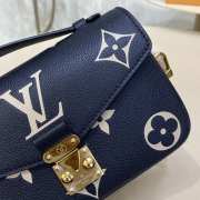 LV M46596 Pochette Metis East West In Blue 21.5x13x6.5cm - 2