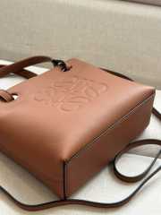 Loewe mini Anagram tote bag in classic calfskin tan 19.5x22x8.2cm - 6