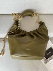 Loewe runway squeeze bag in nappa lambskin olive 33x34x13.5cm - 1