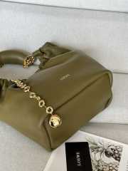 Loewe runway squeeze bag in nappa lambskin olive 33x34x13.5cm - 2