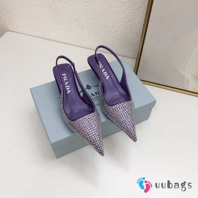 Prada high heel in purple 03 4cm - 1