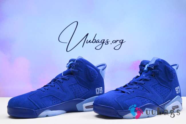 Nke Air Jordan 5 Retro Blue Suede Shoes - 1