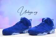 Nke Air Jordan 5 Retro Blue Suede Shoes - 2