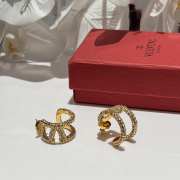 Valentino Vlogo Signature Swarovski Crystal Earrings - 3