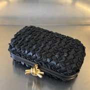 Bottega Veneta Black Metallic knot Bag 19x11.5x5cm - 3