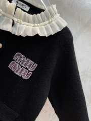 Miu Miu knitted cardigan in black - 6