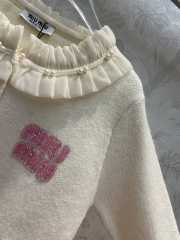 Miu Miu knitted cardigan in white - 4