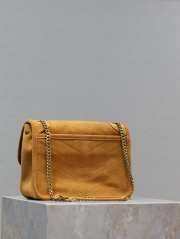 YSL Niki Medium In Suede Bag In Light Brown 22×16.5×12cm - 4