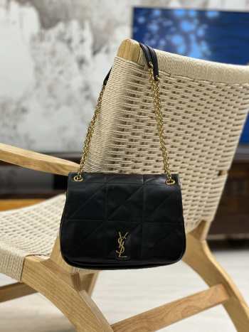 YSL Jamie 4.3 Small In Lambskin Bag Black 25x16x7cm