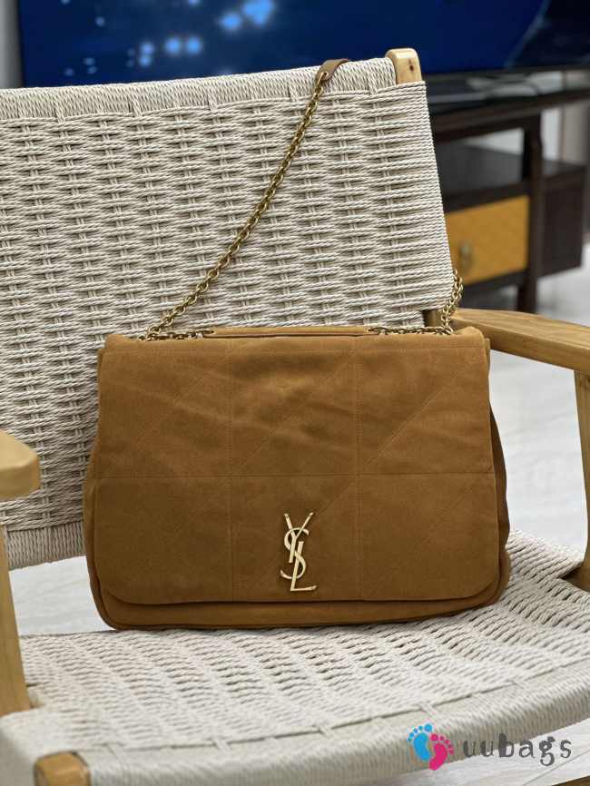 YSL Jamie 4.3 In Suede Large Soft Nappa Bag Brown Caramel 43x29x9cm - 1