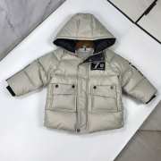 Dior Thickened Grey Down Jacket For Kids - 2