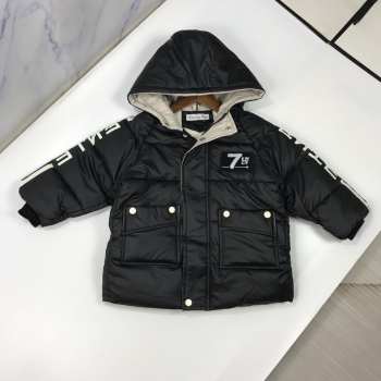 Dior Thickened Black Down Jacket For Kids