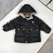 Dior Thickened Black Down Jacket For Kids - 2