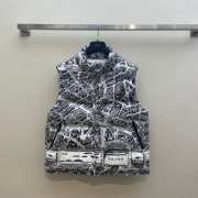 Dior Letter printed puffer vest - 1