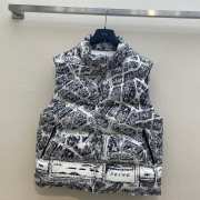 Dior Letter printed puffer vest - 4