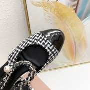 Miu Miu Gingham check and patent leather slingback ballerinas 01 - 6