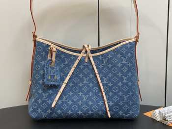 Louis Vuitton M46197 CarryAll MM Denim Bag 39x30x15cm