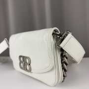 Balenciaga BB Soft Small Flap Bag In Optic White 24x3x14cm - 2