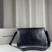 Balenciaga BB Soft Small Flap Bag In Black 24x3x14cm - 5