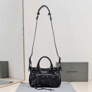 Balenciaga Neo Cagole Small Tote Bag In Black 24x15x5cm