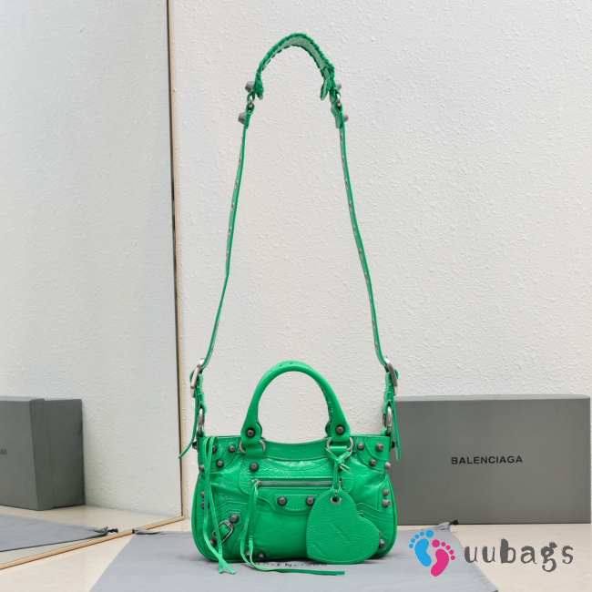 Balenciaga Neo Cagole Small Tote Bag In Green 24x15x5cm - 1