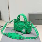 Balenciaga Neo Cagole Small Tote Bag In Green 24x15x5cm - 6