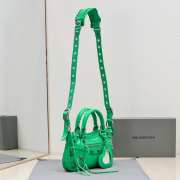 Balenciaga Neo Cagole Small Tote Bag In Green 24x15x5cm - 5