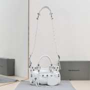 Balenciaga Neo Cagole Small Tote Bag In White 24x15x5cm - 1