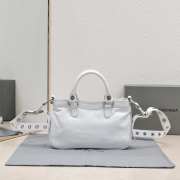 Balenciaga Neo Cagole Small Tote Bag In White 24x15x5cm - 5