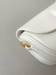 Dior Bobby East-West Bag Sand-Colored Box Calfskin In White 22x13x5cm - 6