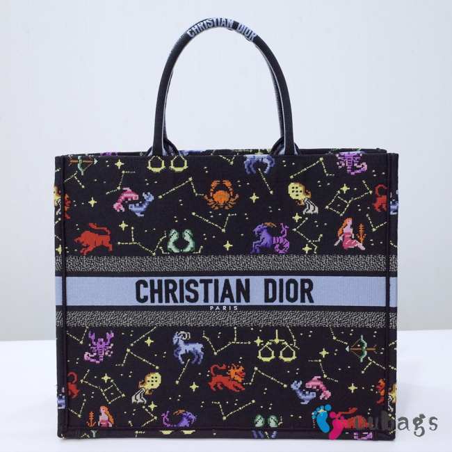 Dior Pixel Zodiac Medium Book Tote Bag 36x27x16cm - 1