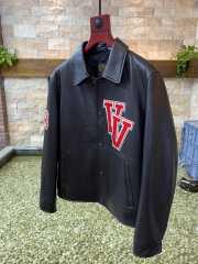 Versace Logo Patch Leather Blouson Jacket - 5