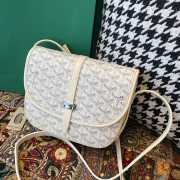 Goyard Belvedere PM Bag In White 22x7x17cm - 4