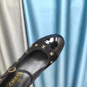 Chanel embellished round toe high heels in black 6.5cm - 3