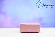 Uubags | Dior Lady Mini Bag Melocoton Pink Cannage Lambskin 17x15x7cm - 2