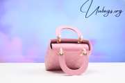 Uubags | Dior Lady Mini Bag Melocoton Pink Cannage Lambskin 17x15x7cm - 4