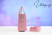 Uubags | Dior Lady Mini Bag Melocoton Pink Cannage Lambskin 17x15x7cm - 6